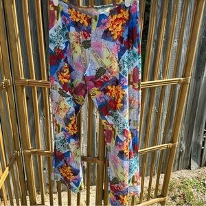 Colorful Floral Women's Capris